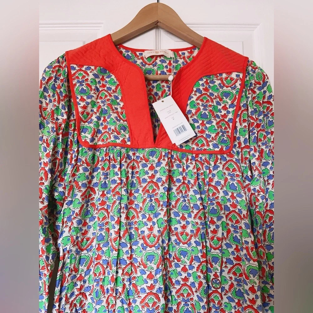 NWT Tory Burch Printed Tunic Dress In Legacy Paisley